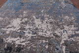Modern Handmade Wool & Silk Rug - 9' 0" X 12' 3" - Golden Nile