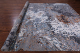 Modern Hand Knotted Wool & Silk Rug - 8' 11" X 12' 0" - Golden Nile