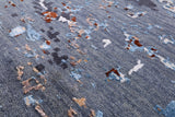 Modern Hand Knotted Wool & Silk Rug - 8' 11" X 12' 0" - Golden Nile