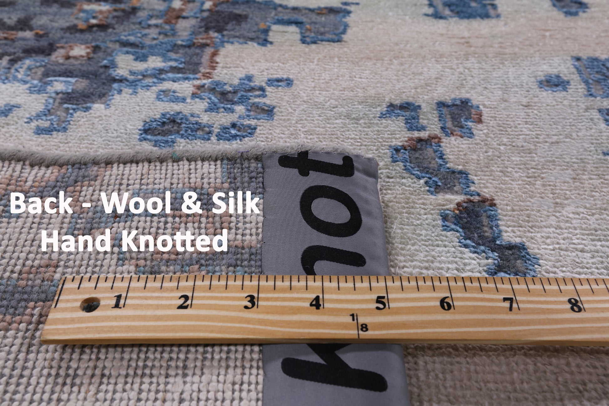 Modern Hand Knotted Wool & Silk Rug - 8' 11" X 12' 0" - Golden Nile