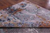 Modern Handmade Wool & Silk Rug - 8' 0" X 10' 3" - Golden Nile