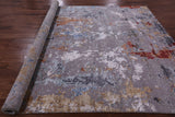 Modern Handmade Wool & Silk Rug - 8' 0" X 10' 3" - Golden Nile