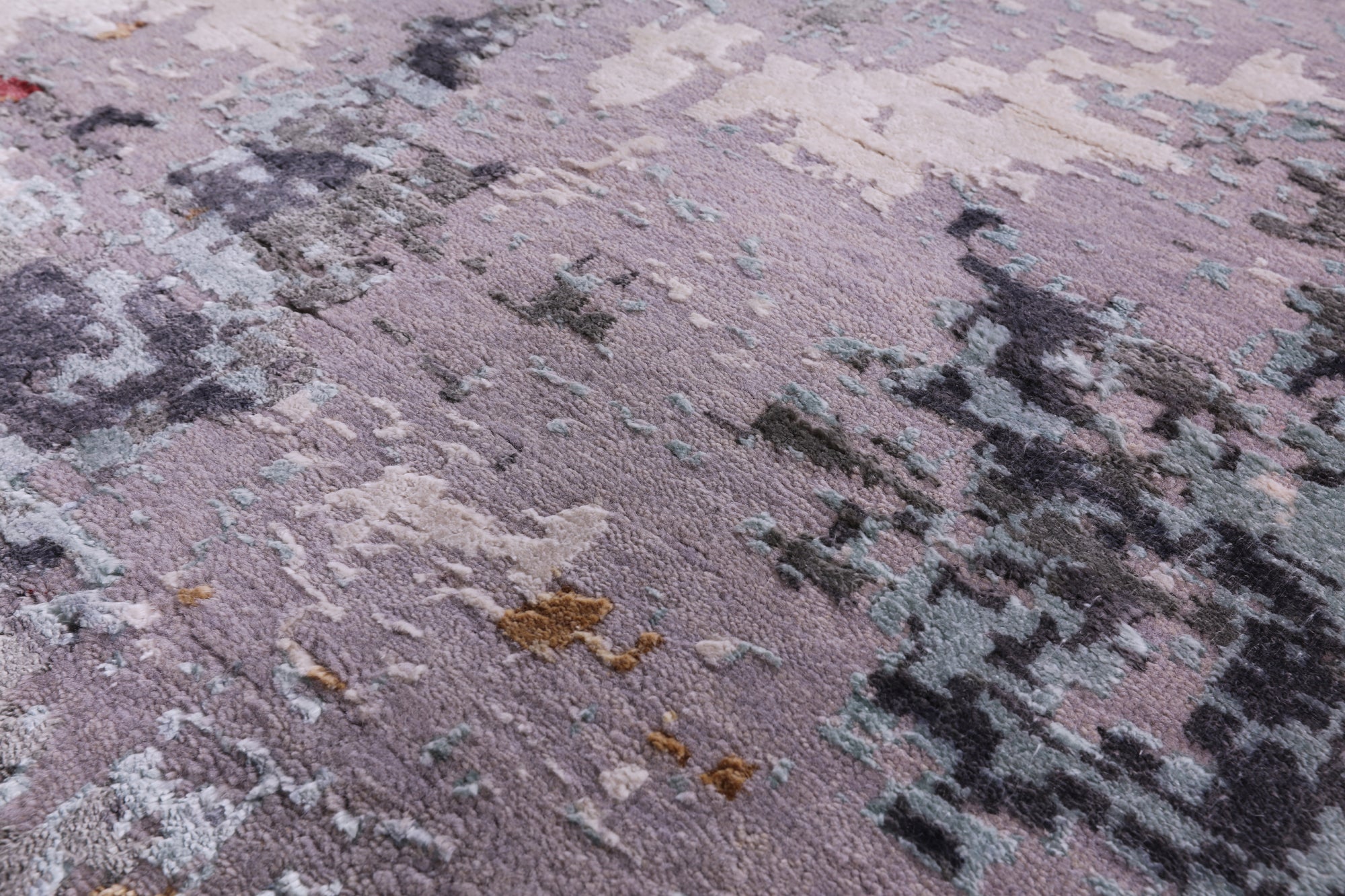 Modern Handmade Wool & Silk Rug - 8' 0" X 10' 3" - Golden Nile