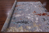Modern Handmade Wool & Silk Rug - 8' 0" X 10' 3" - Golden Nile