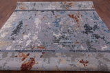 Modern Handmade Wool & Silk Rug - 8' 0" X 10' 3" - Golden Nile