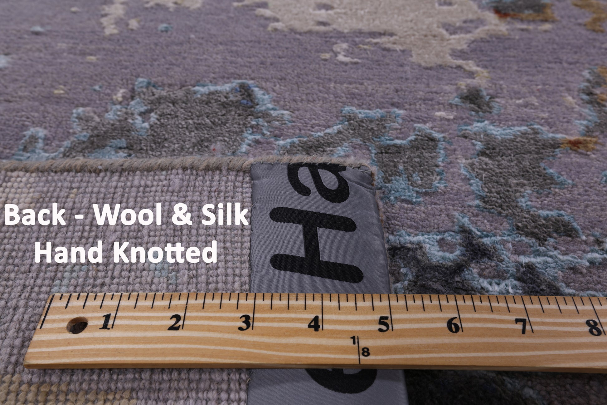 Modern Handmade Wool & Silk Rug - 8' 0" X 10' 3" - Golden Nile