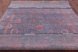 Grey Modern Hand Knotted Wool & Silk Rug - 8' 0" X 10' 5" - Golden Nile