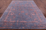 Grey Modern Hand Knotted Wool & Silk Rug - 8' 0" X 10' 5" - Golden Nile