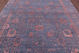 Grey Modern Hand Knotted Wool & Silk Rug - 8' 0" X 10' 5" - Golden Nile