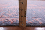 Grey Modern Hand Knotted Wool & Silk Rug - 8' 0" X 10' 5" - Golden Nile
