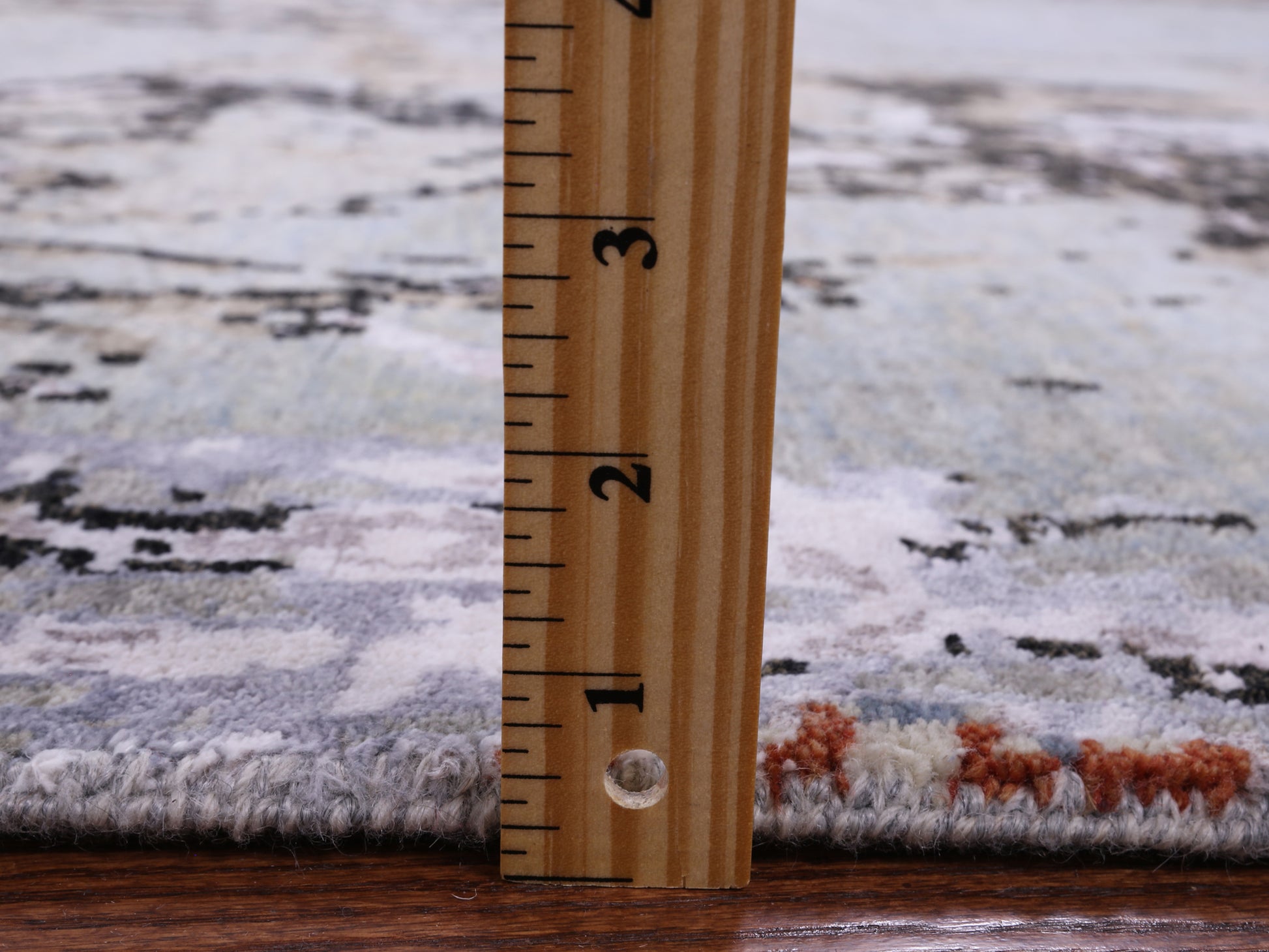 Modern Hand Knotted Wool & Silk Rug - 8' 0" X 9' 8" - Golden Nile