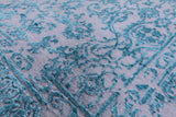 Grey Modern Hand Knotted Wool & Silk Rug - 8' 1" X 10' 2" - Golden Nile