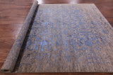 Modern Hand Knotted Wool & Silk Rug - 7' 9" X 10' 0" - Golden Nile