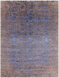 Modern Hand Knotted Wool & Silk Rug - 7' 9" X 10' 0" - Golden Nile