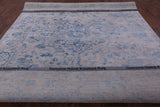 Grey Modern Handmade Wool & Silk Rug - 8' 2" X 10' 2" - Golden Nile