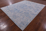 Grey Modern Handmade Wool & Silk Rug - 8' 2" X 10' 2" - Golden Nile