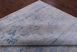 Grey Modern Handmade Wool & Silk Rug - 8' 2" X 10' 2" - Golden Nile