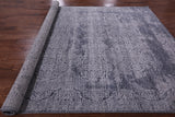 Grey Modern Handmade Wool & Silk Rug - 7' 10" X 10' 7" - Golden Nile