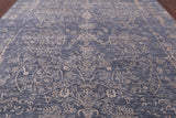 Grey Modern Hand Knotted Wool & Silk Rug - 9' 1" X 12' 2" - Golden Nile