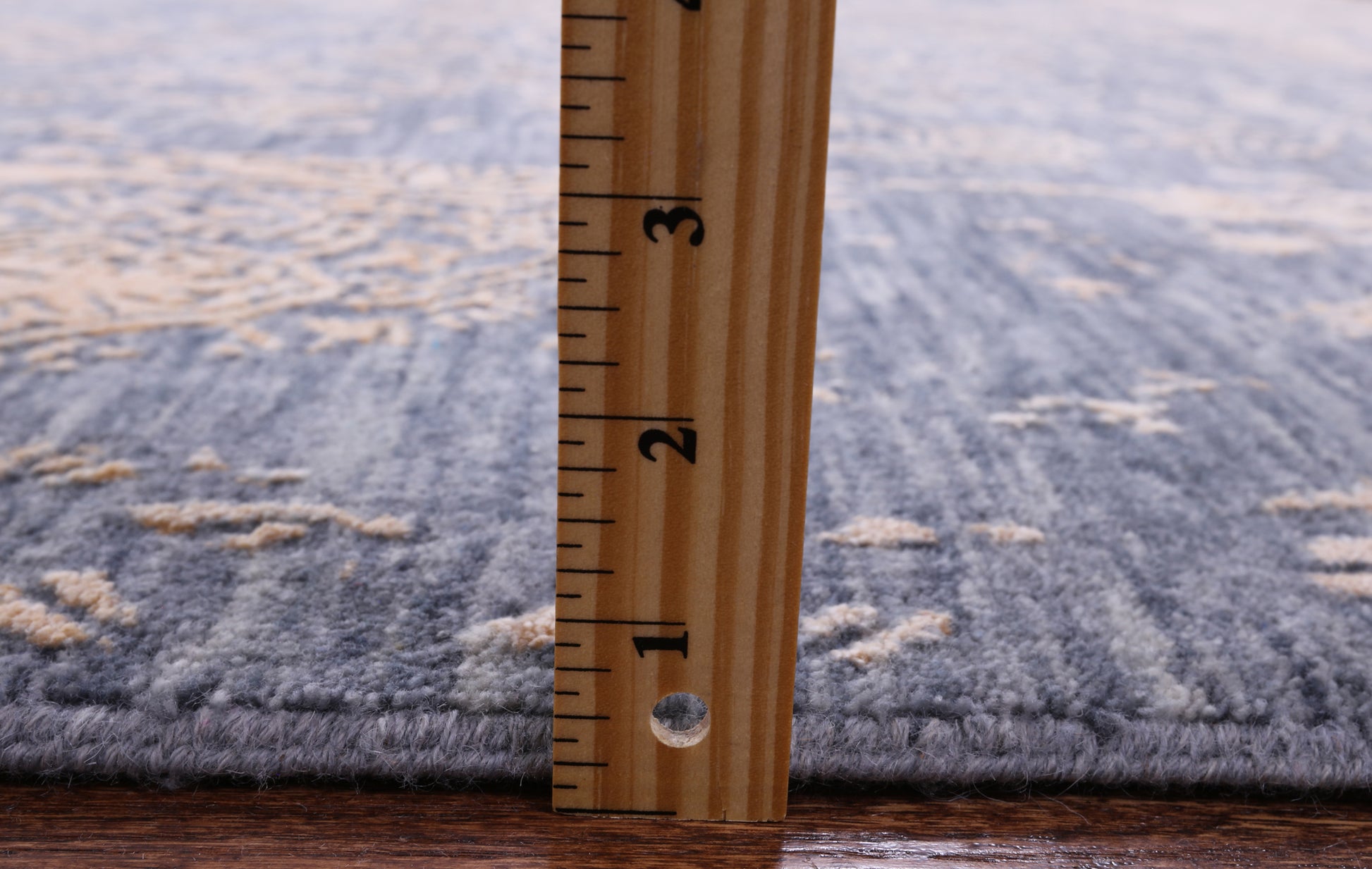 Grey Modern Hand Knotted Wool & Silk Rug - 9' 1" X 12' 2" - Golden Nile