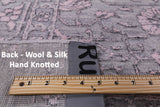Grey Modern Hand Knotted Wool & Silk Rug - 9' 1" X 11' 10" - Golden Nile
