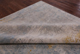Modern Hand Knotted Wool & Silk Rug - 8' 10" X 12' 0" - Golden Nile