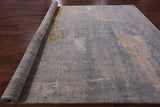 Modern Hand Knotted Wool & Silk Rug - 8' 10" X 12' 0" - Golden Nile