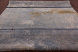 Modern Hand Knotted Wool & Silk Rug - 8' 10" X 12' 0" - Golden Nile