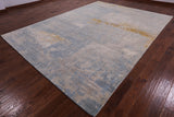 Modern Hand Knotted Wool & Silk Rug - 8' 10" X 12' 0" - Golden Nile