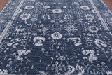 Grey Modern Hand Knotted Wool & Silk Rug - 8' 0" X 9' 8" - Golden Nile