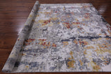 Modern Hand Knotted Wool & Silk Rug - 8' 0" X 10' 0" - Golden Nile