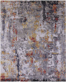Modern Hand Knotted Wool & Silk Rug - 8' 0" X 10' 0" - Golden Nile