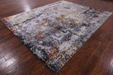 Modern Hand Knotted Wool & Silk Rug - 8' 0" X 10' 0" - Golden Nile