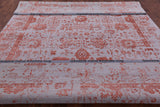 Grey Persian Handmade Wool & Silk Rug - 9' 0" X 12' 0" - Golden Nile