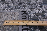 Grey Modern Handmade Wool & Silk Rug - 5' 11" X 9' 0" - Golden Nile