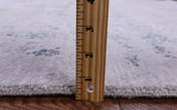 Grey Modern Handmade Wool & Silk Rug - 6' 1" X 9' 1" - Golden Nile