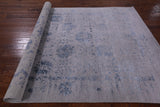 Grey Modern Handmade Wool & Silk Rug - 6' 1" X 9' 1" - Golden Nile