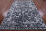 Grey Persian Handmade Wool & Silk Rug - 5' 10" X 9' 3" - Golden Nile