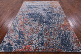Modern Hand Knotted Wool & Silk Rug - 5' 8" X 8' 0" - Golden Nile