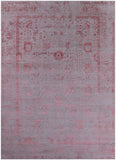 Grey Persian Handmade Wool & Silk Rug - 10' 0" X 13' 11" - Golden Nile