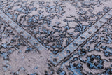 Grey Modern Hand Knotted Wool & Silk Rug - 4' 0" X 6' 1" - Golden Nile