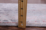 Grey Modern Handmade Wool & Silk Runner Rug - 2' 6" X 10' 0" - Golden Nile