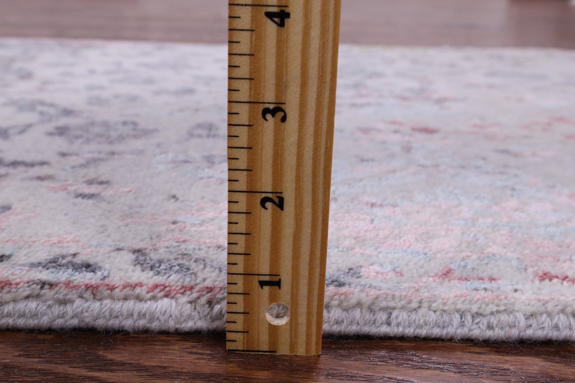 Grey Modern Handmade Wool & Silk Runner Rug - 2' 6" X 10' 0" - Golden Nile