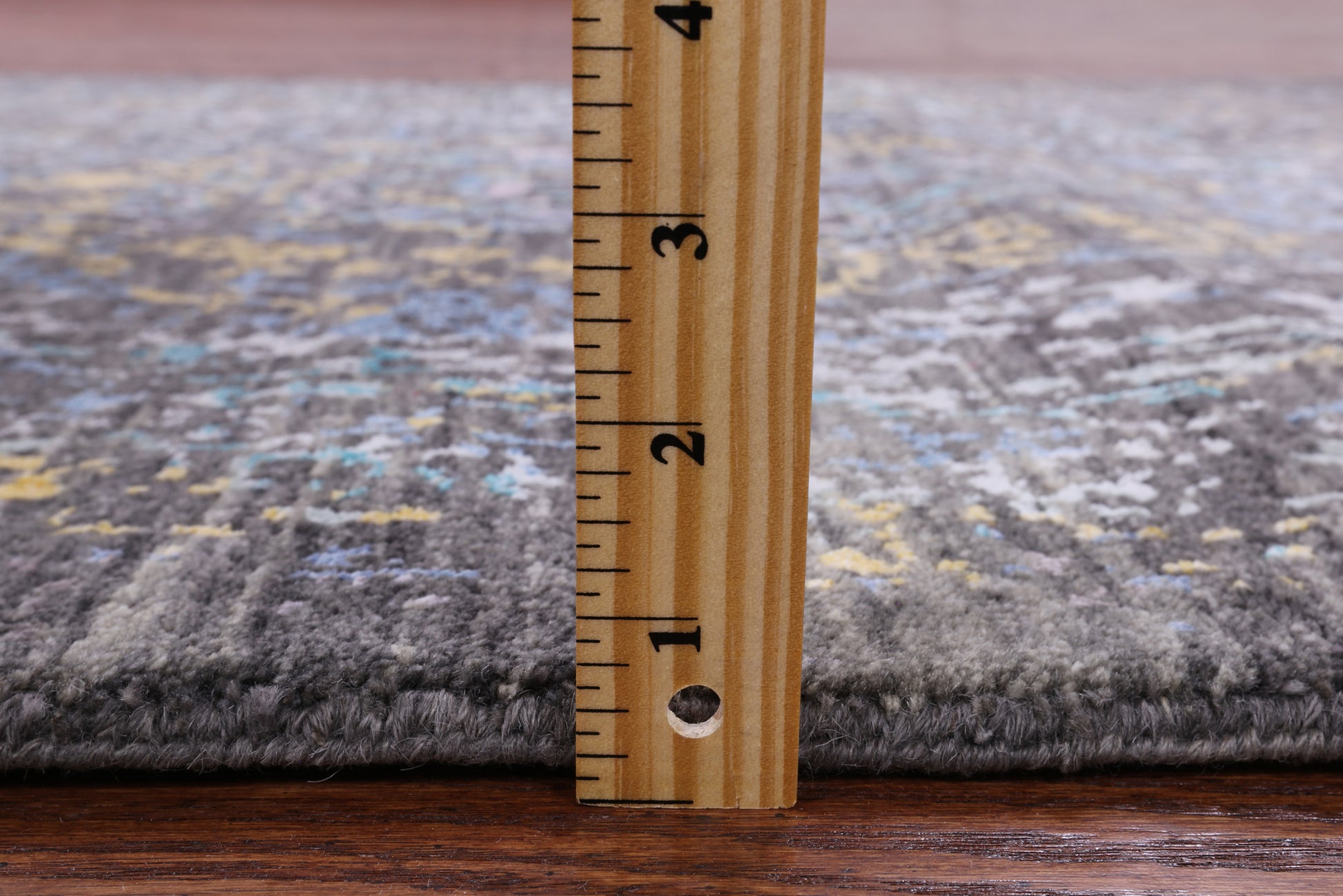 Modern Hand Knotted Wool & Silk Rug - 3' 0" X 5' 4" - Golden Nile