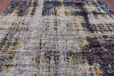 Modern Handmade Wool & Silk Rug - 8' 1" X 10' 1" - Golden Nile