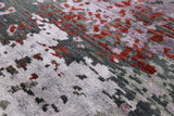 Modern Hand Knotted Wool & Silk Rug - 9' 0" X 11' 11" - Golden Nile