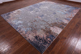 Modern Hand Knotted Wool & Silk Rug - 9' 0" X 12' 1" - Golden Nile