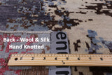 Modern Hand Knotted Wool & Silk Rug - 7' 11" X 10' 1" - Golden Nile