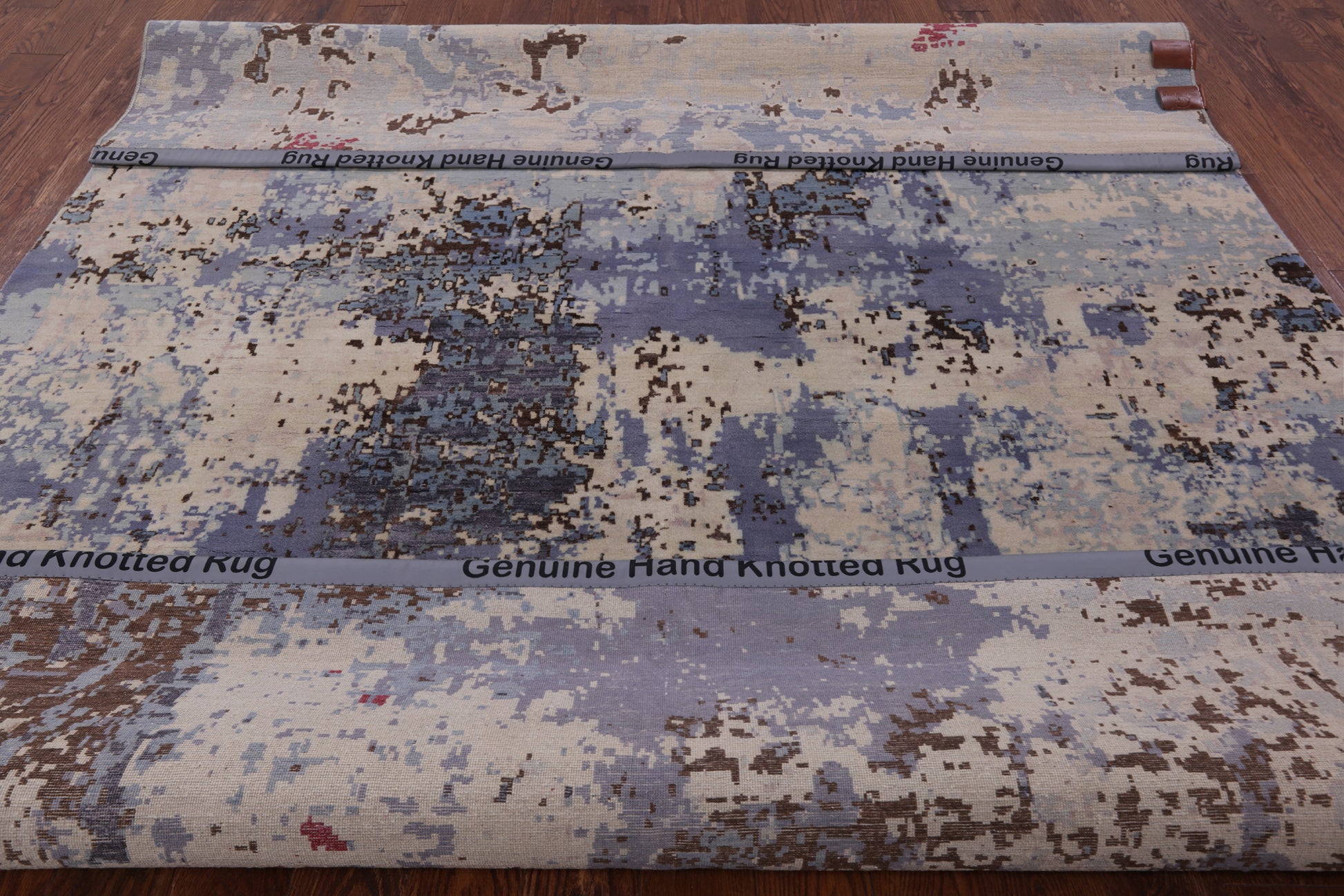 Modern Hand Knotted Wool & Silk Rug - 7' 11" X 10' 1" - Golden Nile