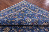 Blue Square Persian Nain Hand Knotted Wool & Silk Rug - 9' 0" X 9' 0" - Golden Nile